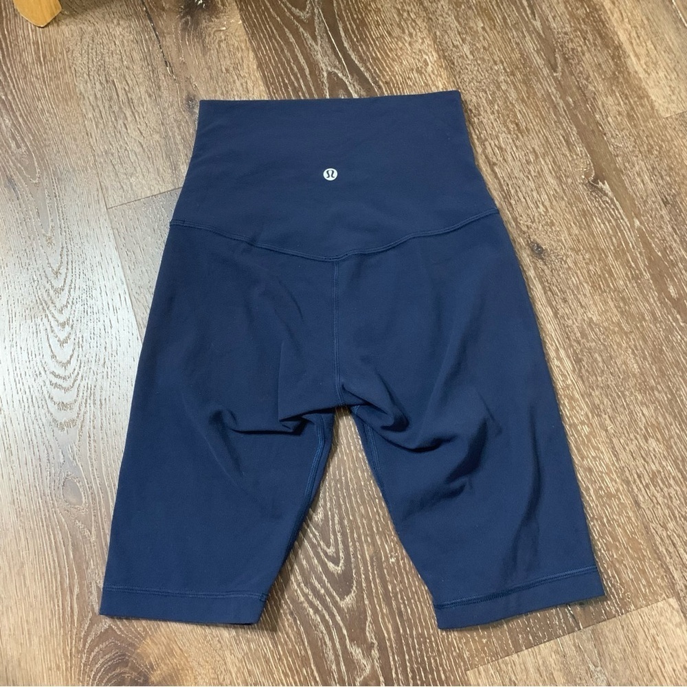 Lululemon Align Super High Rise Short *10" Navy 4 - Picture 2 of 6